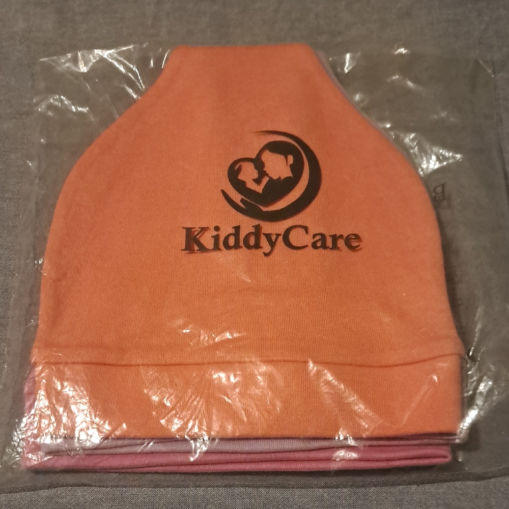 🧸Peach purple & Pink Baby Beanie Set Perfect for baby shower gifts Soft & warm